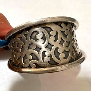 Lois Hill sterling silver vintage .925 cuff bracelet.
